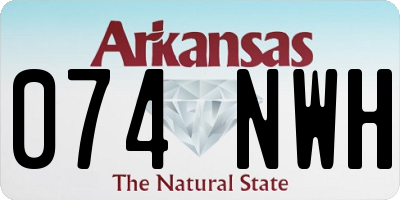 AR license plate 074NWH