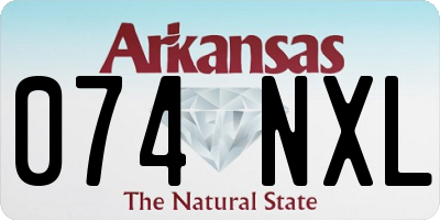 AR license plate 074NXL