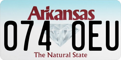 AR license plate 074OEU