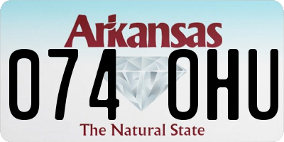 AR license plate 074OHU