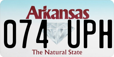 AR license plate 074UPH
