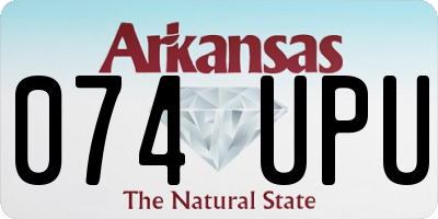 AR license plate 074UPU