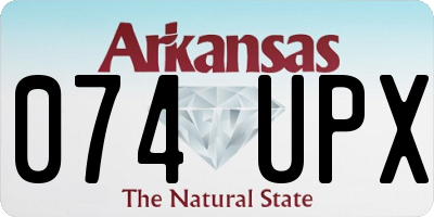 AR license plate 074UPX