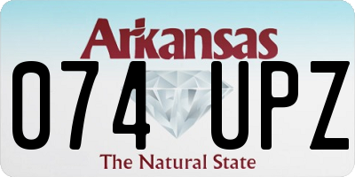 AR license plate 074UPZ