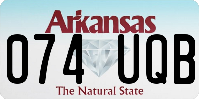 AR license plate 074UQB