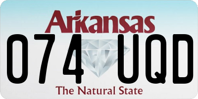 AR license plate 074UQD