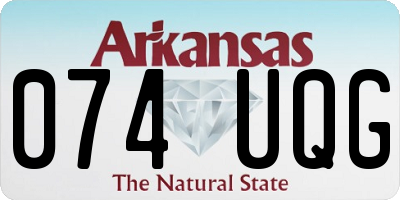 AR license plate 074UQG