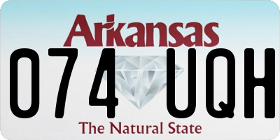 AR license plate 074UQH