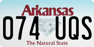 AR license plate 074UQS