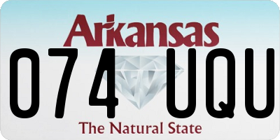 AR license plate 074UQU