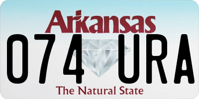 AR license plate 074URA