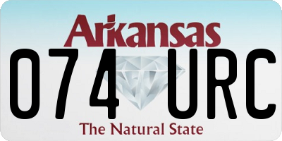 AR license plate 074URC