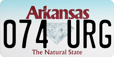 AR license plate 074URG