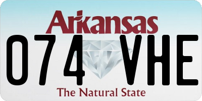 AR license plate 074VHE