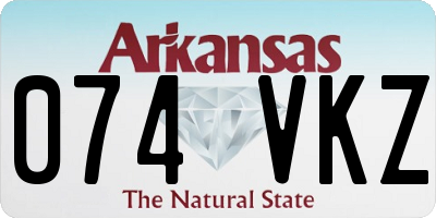 AR license plate 074VKZ