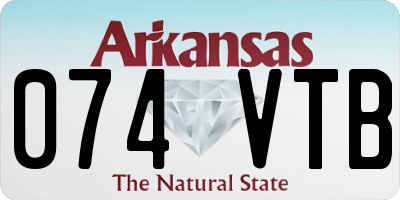 AR license plate 074VTB
