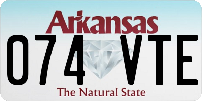 AR license plate 074VTE