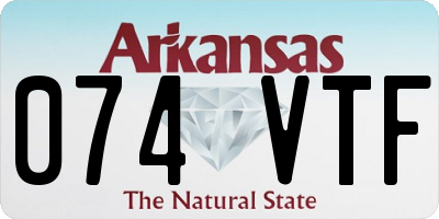 AR license plate 074VTF