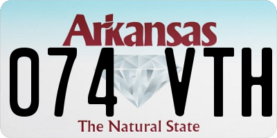 AR license plate 074VTH