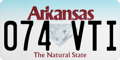 AR license plate 074VTI