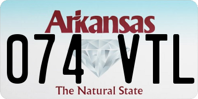AR license plate 074VTL