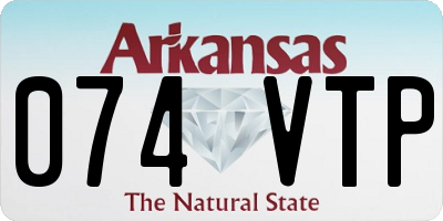 AR license plate 074VTP