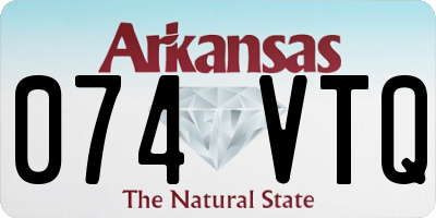 AR license plate 074VTQ