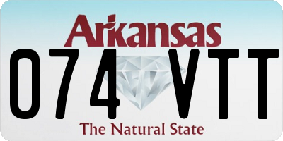 AR license plate 074VTT