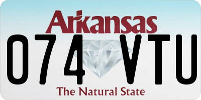 AR license plate 074VTU
