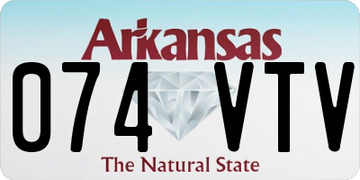 AR license plate 074VTV
