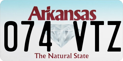 AR license plate 074VTZ