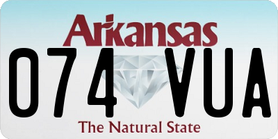 AR license plate 074VUA