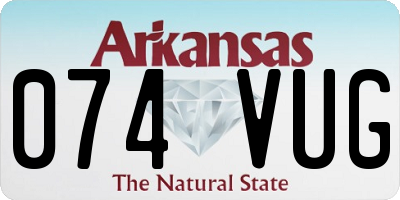 AR license plate 074VUG