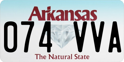 AR license plate 074VVA