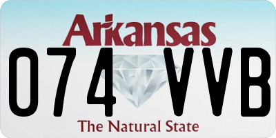 AR license plate 074VVB