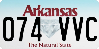 AR license plate 074VVC