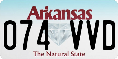 AR license plate 074VVD