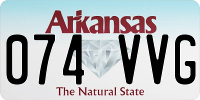 AR license plate 074VVG