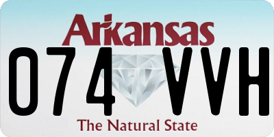 AR license plate 074VVH