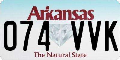 AR license plate 074VVK