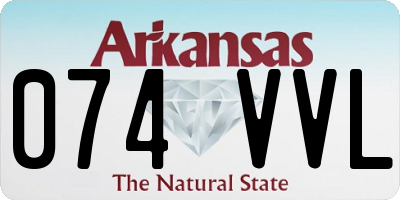 AR license plate 074VVL