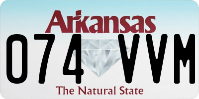 AR license plate 074VVM