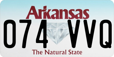 AR license plate 074VVQ