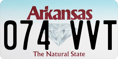 AR license plate 074VVT