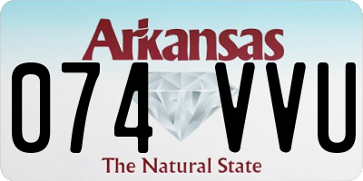 AR license plate 074VVU