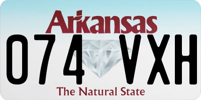 AR license plate 074VXH
