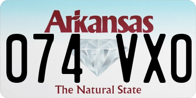 AR license plate 074VXO