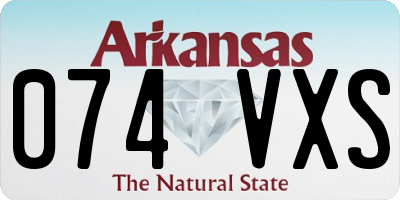 AR license plate 074VXS