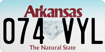 AR license plate 074VYL