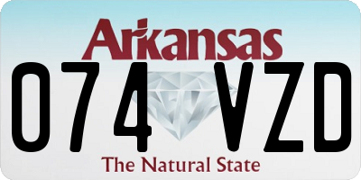 AR license plate 074VZD